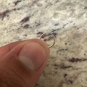 Sterling silver hoops earrings